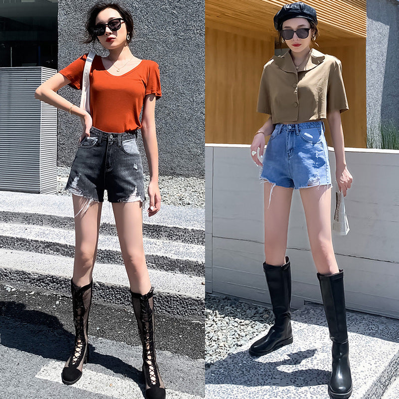 Women's denim shorts