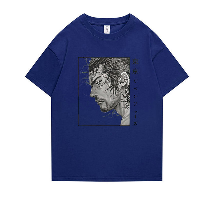 vagabond Miyamoto Musashi Japanese anime ainime short-sleeved T-shirt for men and women