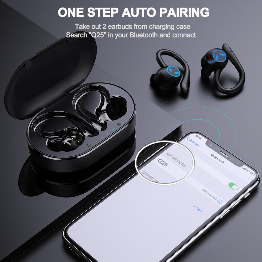 New Ear-Mounted Noise-Cancelling Wireless Bluetooth Headset TWS In-Ear Sports Waterproof Gaming Headset