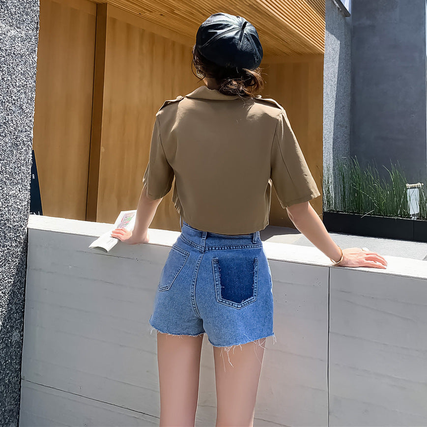 Women's denim shorts