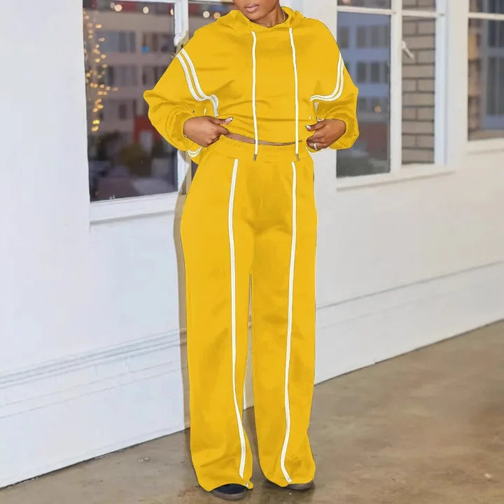 Winter Autumn Sporty Pants Outfit Sexy Women Two Pieces Club Matching Set Streetwear Casual Tracksuit Set jaderilu