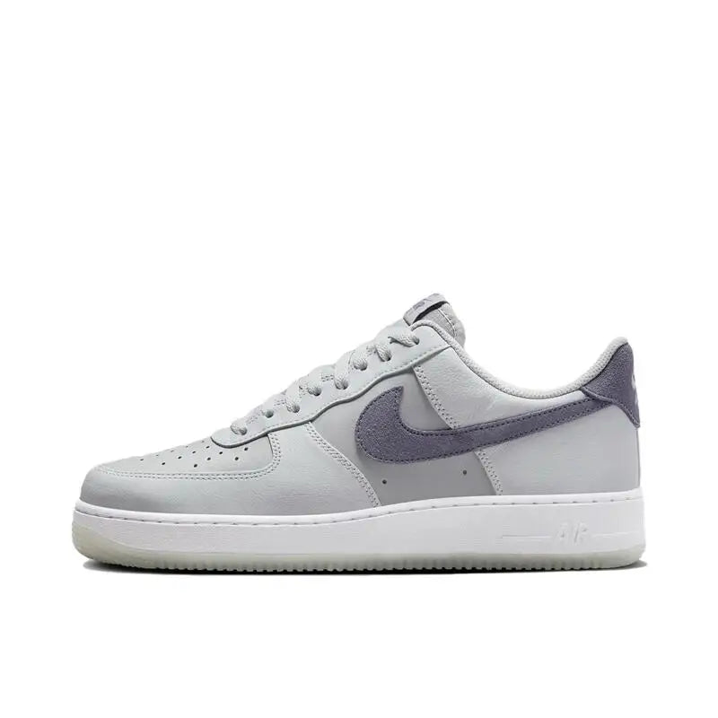 Nike Air Force 1 '07 Comfortable Sports Non-slip Low-top Sneakers Unisex Skateboarding Shoes White and Blue
