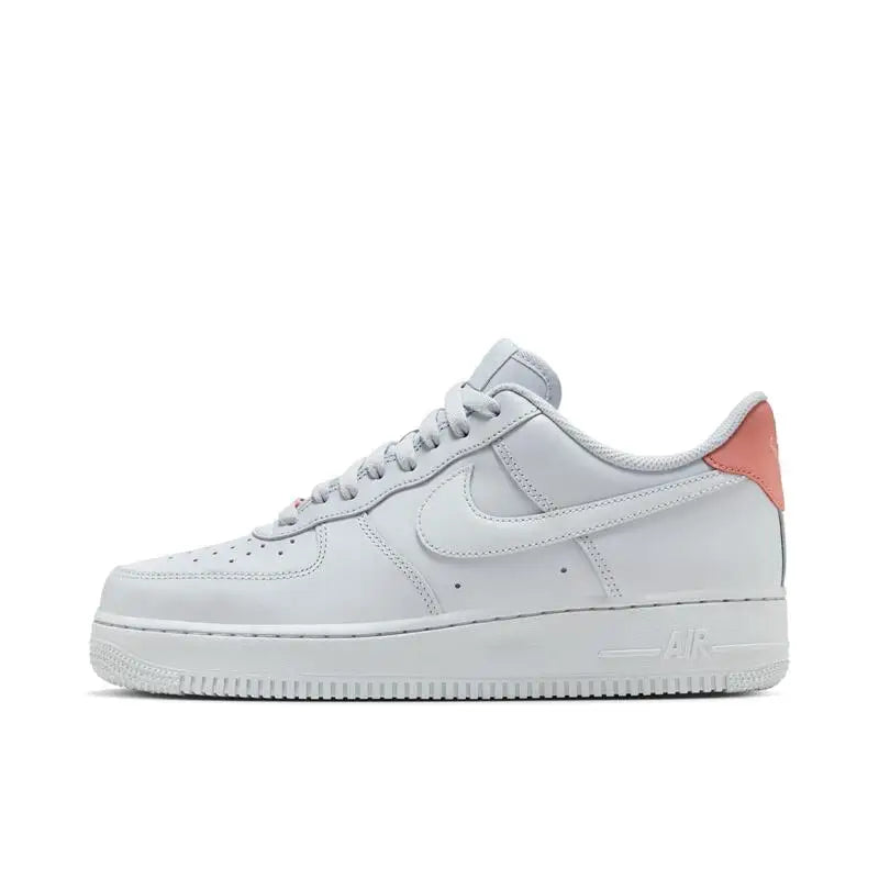 Nike Air Force 1 '07 Comfortable Sports Non-slip Low-top Sneakers Unisex Skateboarding Shoes White and Blue