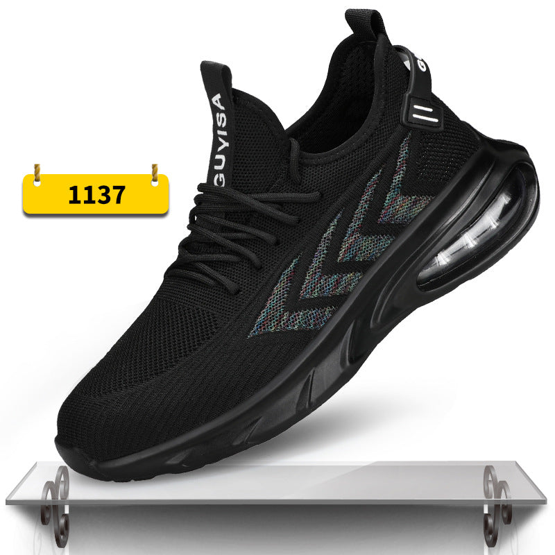 Indestructible Steel Toe Work Shoes Men Sneakers Fashion Air Cushion Safety Shoes