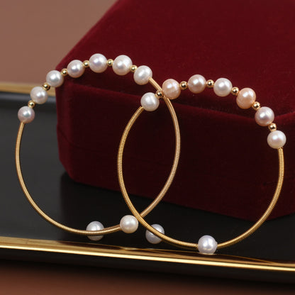 Natural Freshwater Pearl Bracelet With Adjustable Opening, Niche Design, Exquisite Bracelet For Women kode