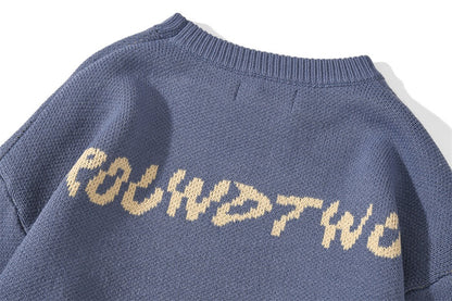 Autumn and winter women butterfly pattern jacquard knitted sweater warm sweater