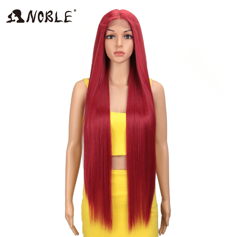 Badon marchand hair Wigs For Black Women Straight Synthetic Lace WIg 38 Inch Ombre Blonde Lace Wig Cosplay Blonde Synthetic Lace Wig