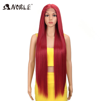 Badon marchand hair Wigs For Black Women Straight Synthetic Lace WIg 38 Inch Ombre Blonde Lace Wig Cosplay Blonde Synthetic Lace Wig