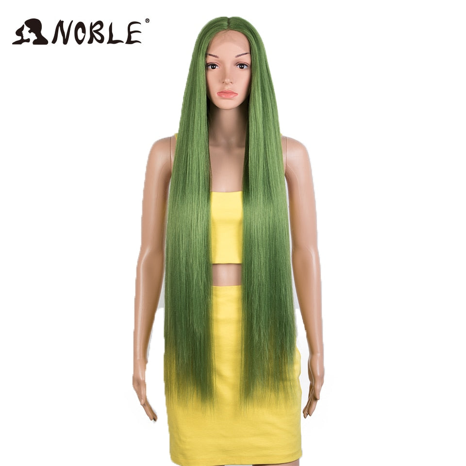 Badon marchand hair Wigs For Black Women Straight Synthetic Lace WIg 38 Inch Ombre Blonde Lace Wig Cosplay Blonde Synthetic Lace Wig