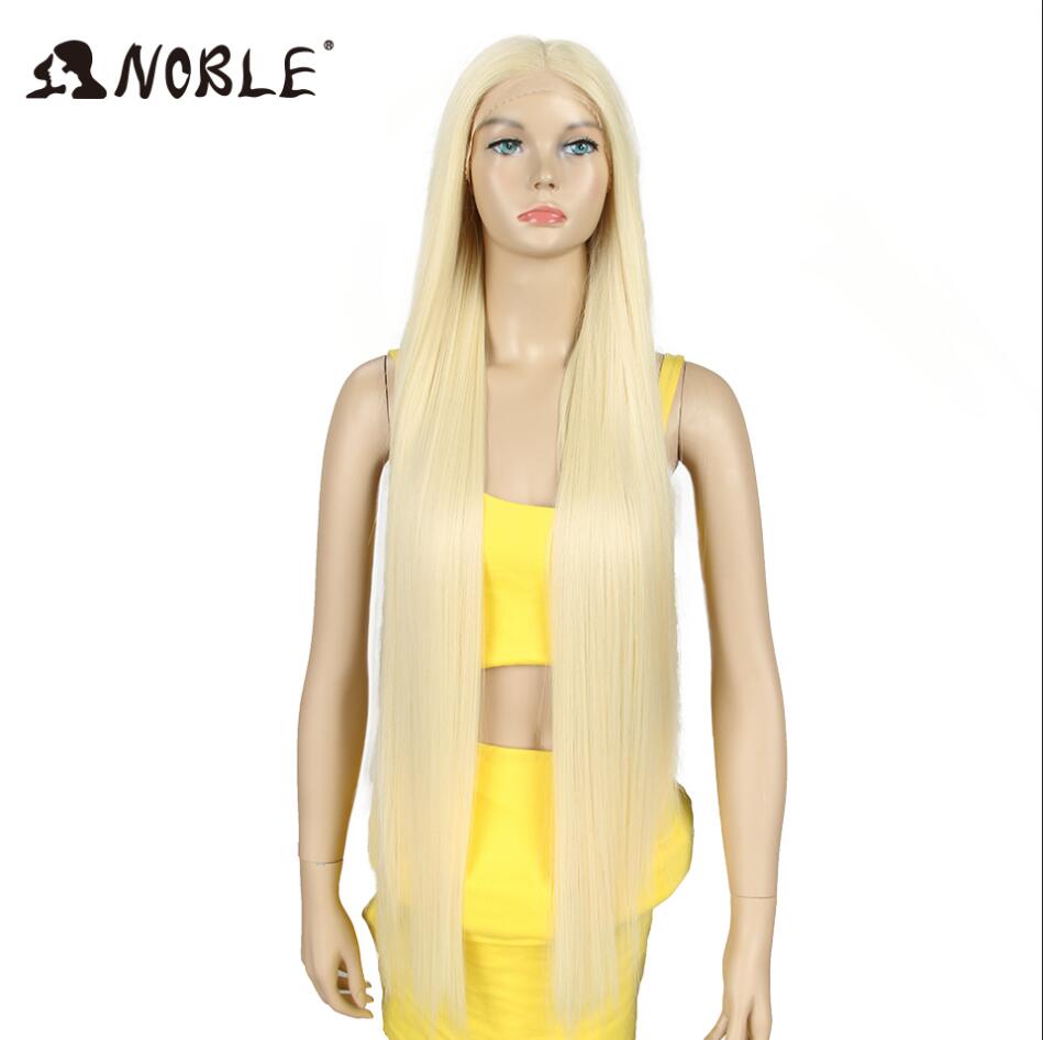 Badon marchand hair Wigs For Black Women Straight Synthetic Lace WIg 38 Inch Ombre Blonde Lace Wig Cosplay Blonde Synthetic Lace Wig