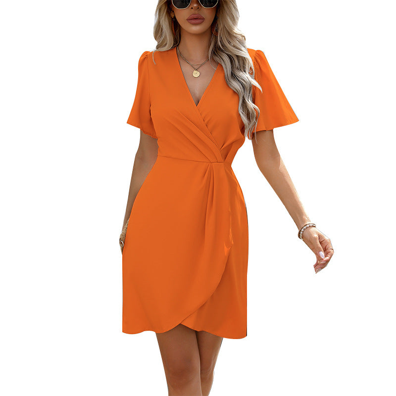 Elegant Style European And American Style Dress Waist-tight