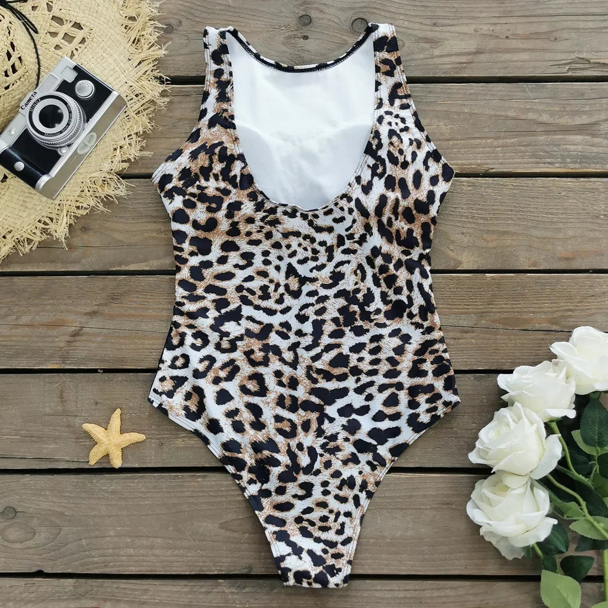 One-piece Swimsuit Classic Printed Lace Up Swimsuit Women's Push Up Flower One-piece Suit Beach Wear Bathing Suit Women somè