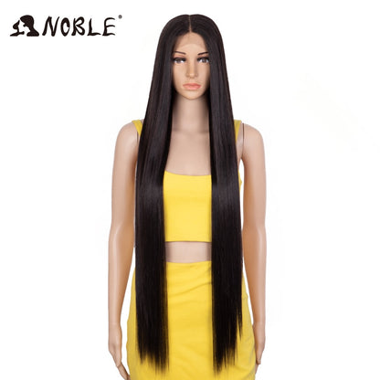 Badon marchand hair Wigs For Black Women Straight Synthetic Lace WIg 38 Inch Ombre Blonde Lace Wig Cosplay Blonde Synthetic Lace Wig