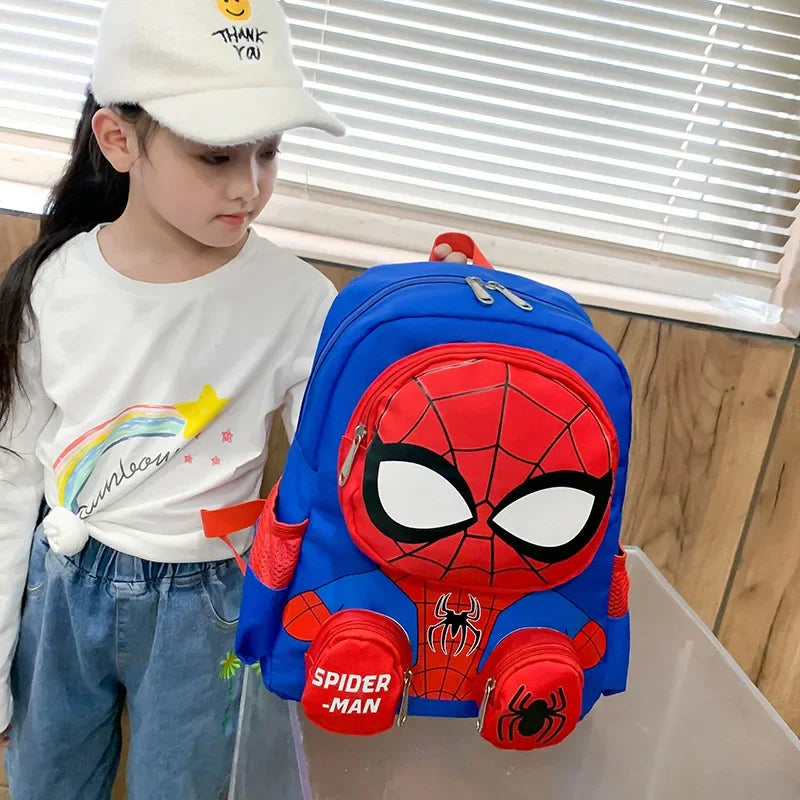 Backpacks Super Heroes Student School Bag Cartoon 3d Stereo Kindergarten Backpack Children's Travel Bag Gift