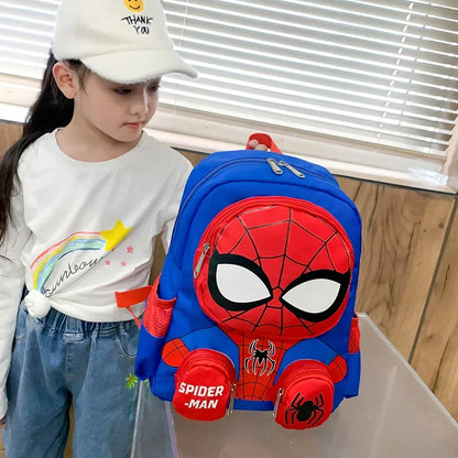 Backpacks Super Heroes Student School Bag Cartoon 3d Stereo Kindergarten Backpack Children's Travel Bag Gift