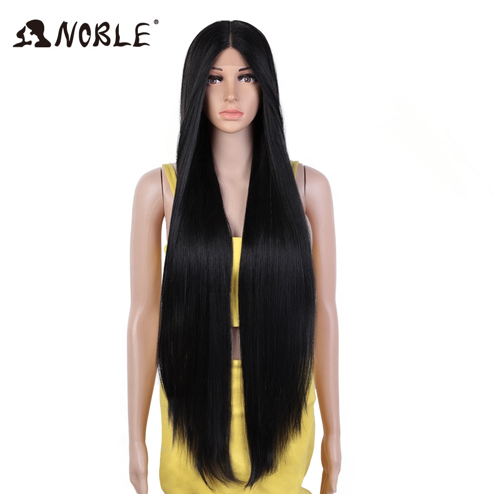 Badon marchand hair Wigs For Black Women Straight Synthetic Lace WIg 38 Inch Ombre Blonde Lace Wig Cosplay Blonde Synthetic Lace Wig