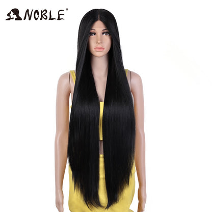 Badon marchand hair Wigs For Black Women Straight Synthetic Lace WIg 38 Inch Ombre Blonde Lace Wig Cosplay Blonde Synthetic Lace Wig